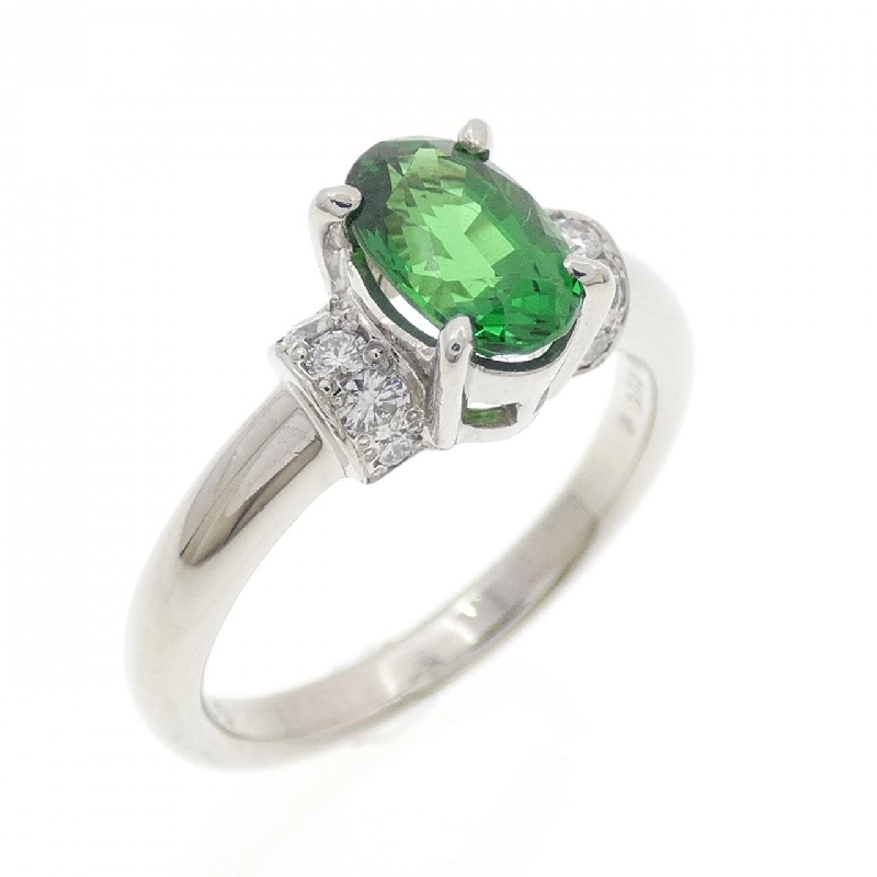 Nhẫn Garnet Xanh PT900 1.09CT - Hàng hiệu Chính hãng 852733