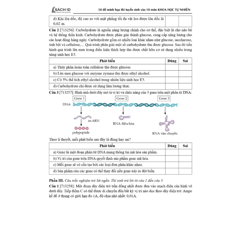 Sách 2026 - 45 Đề Minh Họa KHTN Thi Vào Lớp 10 925910