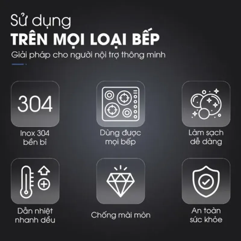 Quánh inox Kalite KSP1601 3 Lớp Cao Cấp 577389