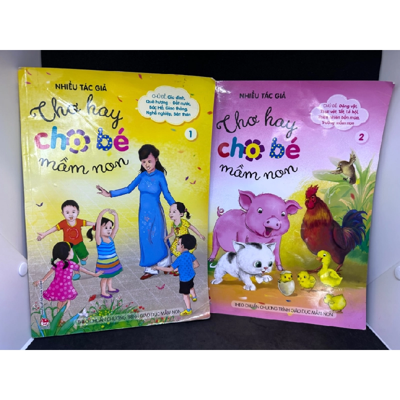 [Phiên Chợ Sách Cũ] Combo 2 tập Thơ hay cho bé mầm non, 2017, rách nhẹ trang, 1503 410138