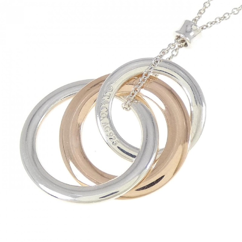 Tiffany 1837 Vòng cổ hình tròn đan xen - Hàng hiệu Authentic 845783