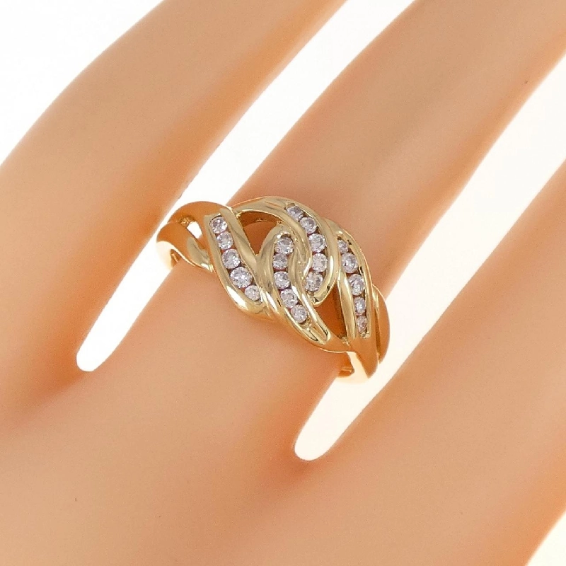 Nhẫn kim cương K18YG 0.24CT 672181