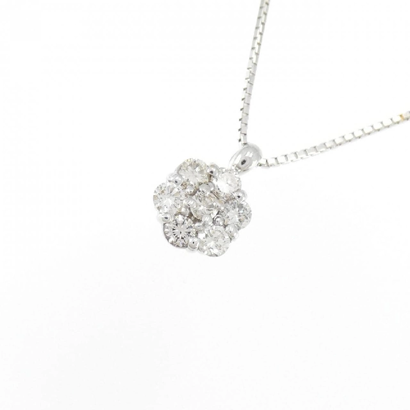 K18WG Hoa Kim Cương Dây Chuyền 0.33CT - Hàng hiệu Chính hãng 861658