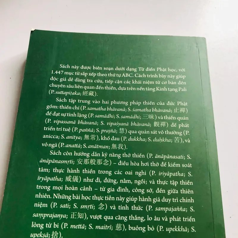 THUẬT NGỮ THIỀN NAM TRUYỀN: CẨM NANG HỌC VÀ HÀNH THIỀN 565419
