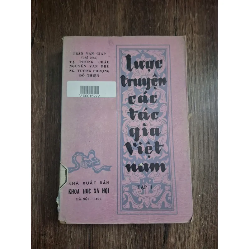 Lược truyền các tác gia Việt Nam - Tập I - Trần Văn Giáp 727480
