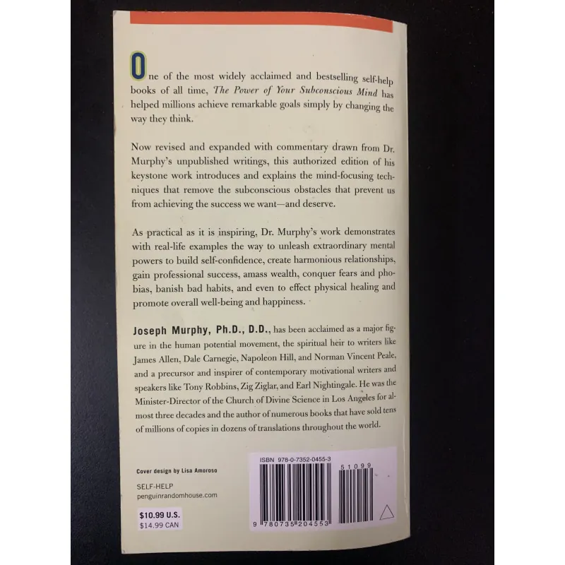 (Sách cũ used book) The Power of your Subconscious Mind - Joseph Murphy, Ph.D., D.D. 929379