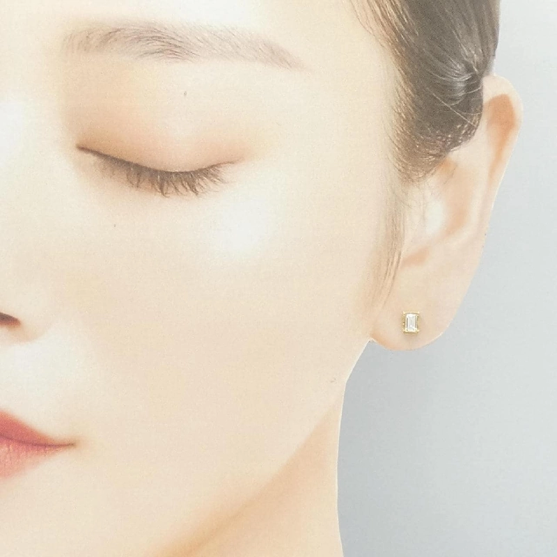 K18YG Bông tai kim cương 0.38CT - Hàng hiệu Chính hãng 868732