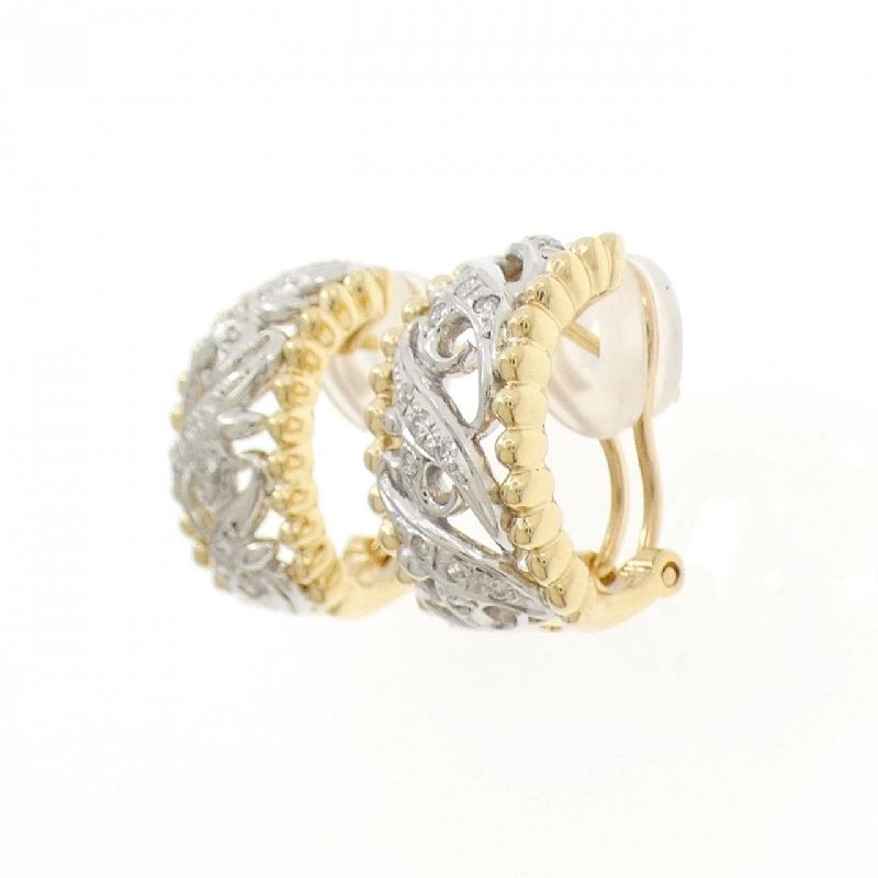 K18YG/PT900 Bông tai kim cương/Khuyên tai 0.20CT - Hàng hiệu Chính hãng 865451