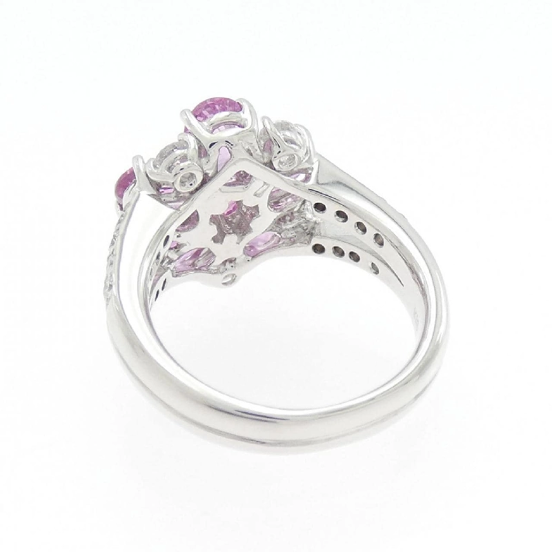 Nhẫn Sapphire Hoa K18WG - Hàng hiệu Chính hãng 852459