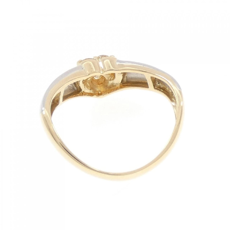 Nhẫn kim cương hình trái tim K18YG/PT900 - Hàng hiệu Authentic 851482