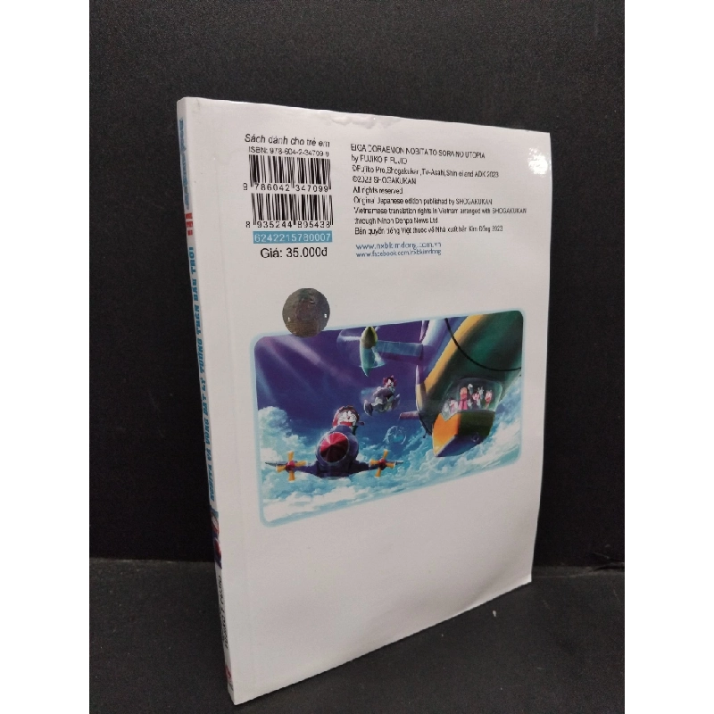 Doraemon movie story màu Nobita và vùng đất lý tưởng trên bầu trời Fujiko F Fujio mới 80% tróc bìa, ẩm nhẹ, cong bìa 2024 HCM.ASB0611 408403