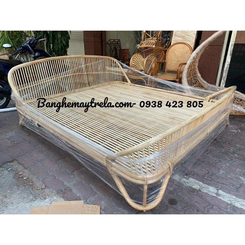 Giường mây tự nhiên phòng ngủ 448015
