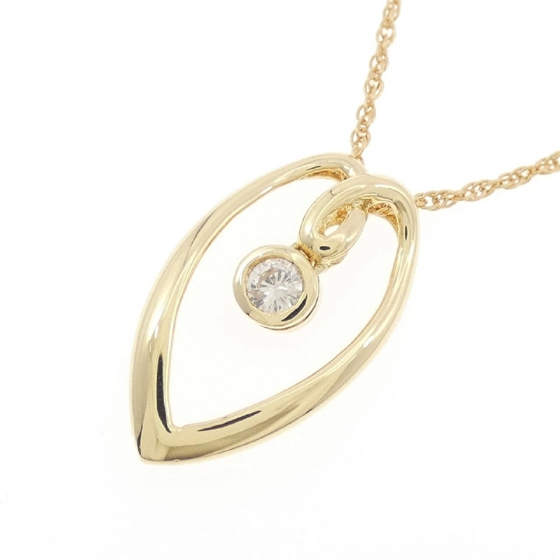 Dây chuyền kim cương K18YG 0.10CT - Hàng hiệu chính hãng 866106