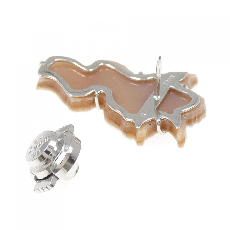 K18WG Thiên thần Shell Cameo Brooch - Hàng hiệu Chính hãng 871128