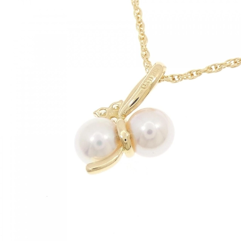 K18YG Ngọc trai Akoya Dây chuyền - Hàng hiệu Chính hãng 861047