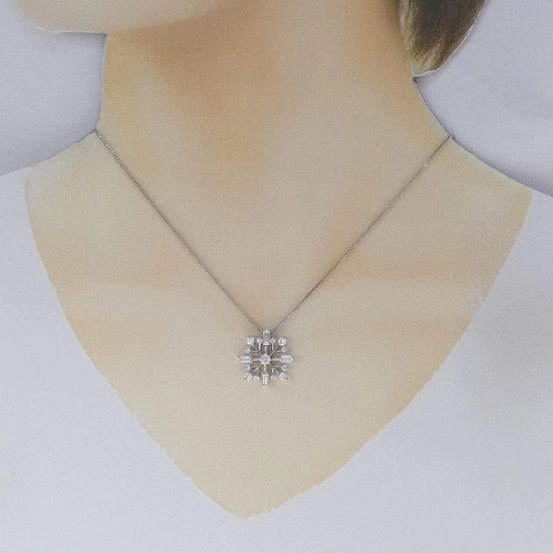 Dây chuyền kim cương Snowflake PT900/PT850 1.012CT - Hàng hiệu Chính hãng 861492