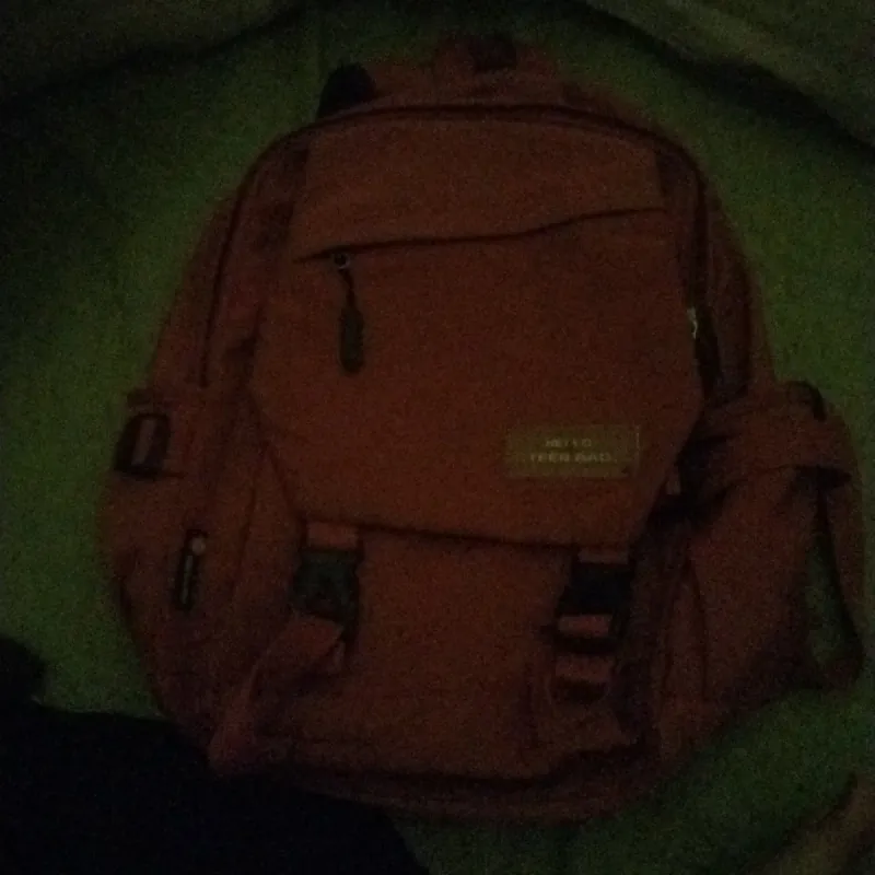 Balo học sinh màu cam/đất, nhiều ngăn, chất vải bền. 949650