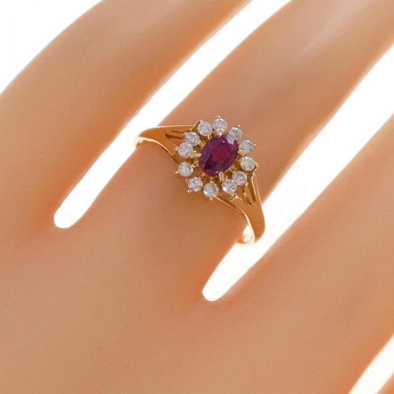 Nhẫn ruby K18YG 0.36CT 667020