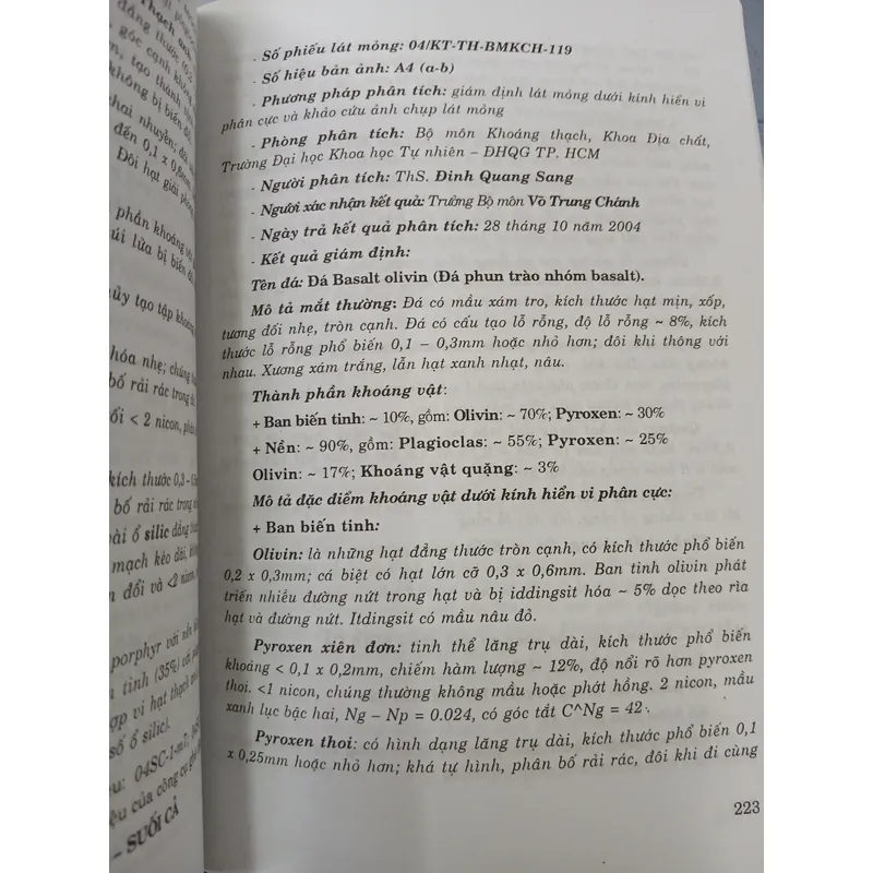 ỨNG DỤNG THẠCH HỌC NGHIÊN CỨU HIỆN VẬT ĐÁ - PHẠM ĐỨC MẠNH 721098