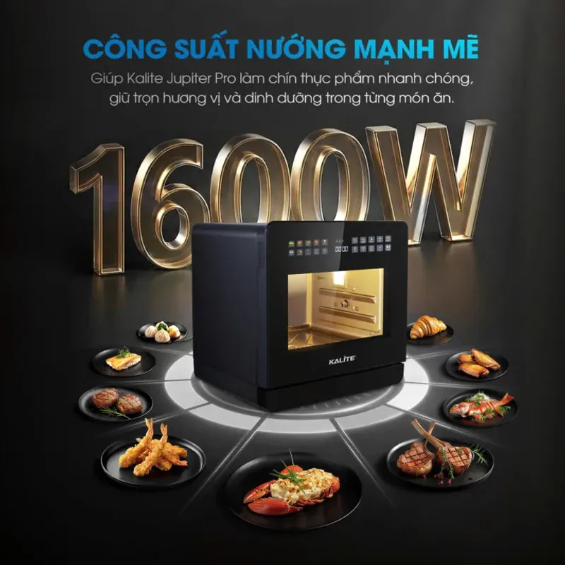 🔥 Nồi chiên hơi nước Kalite Jupiter Pro 18L – Món nào cũng ngon, không lo khô 792081