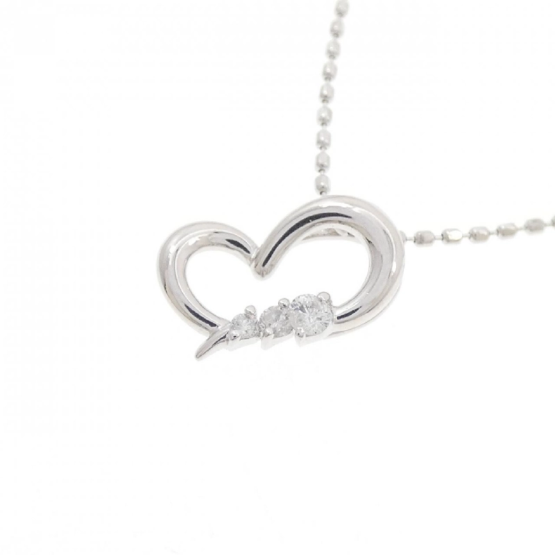 K10WG Dây chuyền kim cương hình trái tim 0.04CT - Hàng hiệu Chính hãng 858796