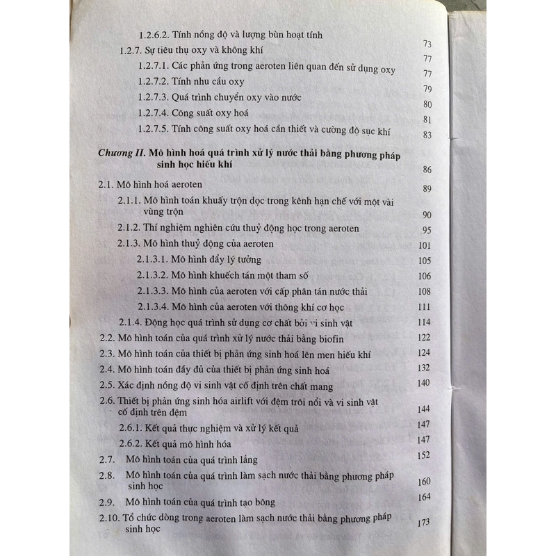 LÝ THUYẾT VÀ MÔ HÌNH HÓA QUÁ TRÌNH XỬ LÝ NƯỚC THẢI BẰNG PHƯƠNG PHÁP SINH HỌC 505204