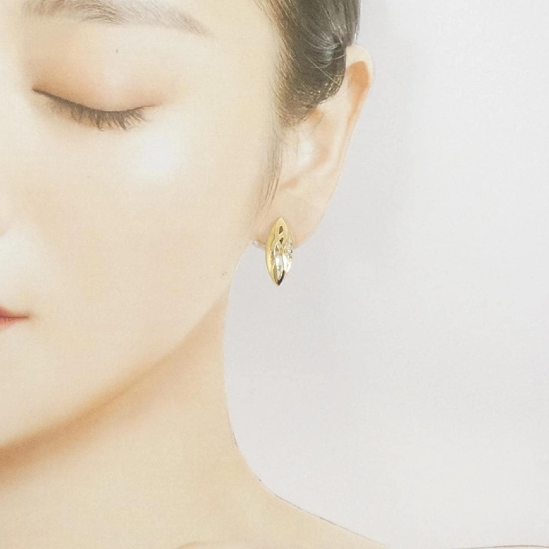 K18YG Bông tai kim cương 0.06CT - Hàng hiệu Chính hãng 865768