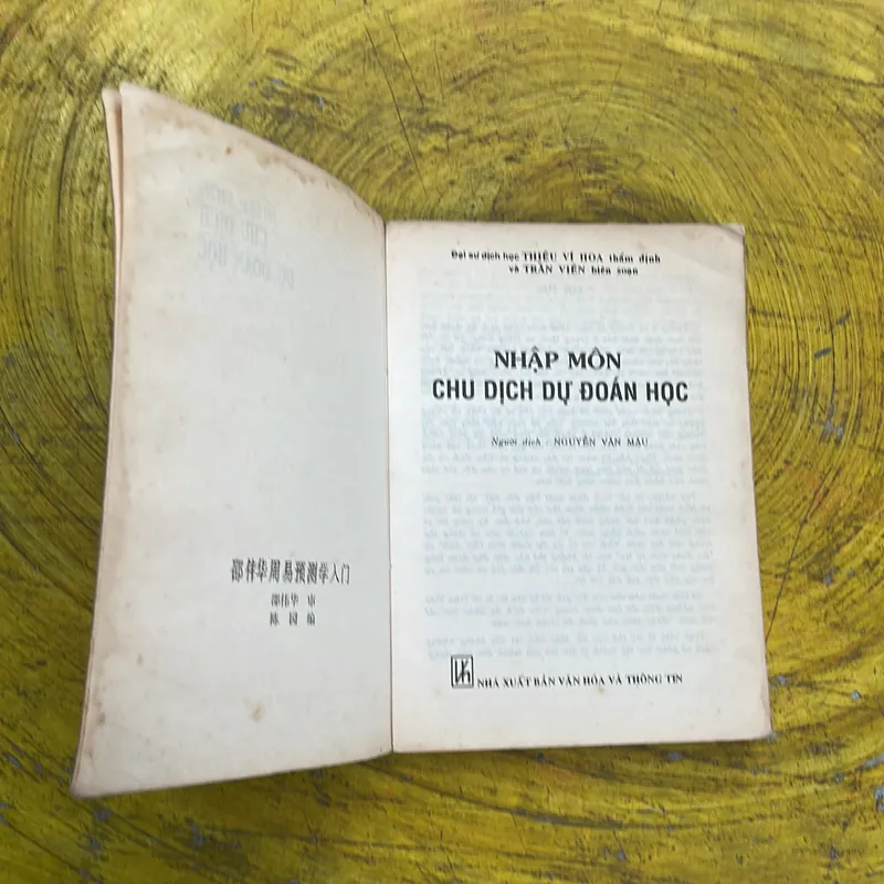 NHẬP MÔN CHU DỊCH DỰ ĐOÁN HỌC- THIỆU VĨ HOA 736174