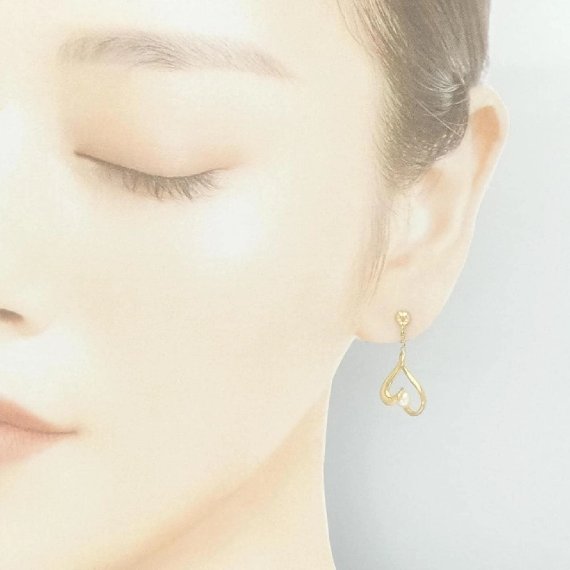 Bông tai Akoya Pearl K18YG 4.0mm - Hàng hiệu Chính hãng 869880