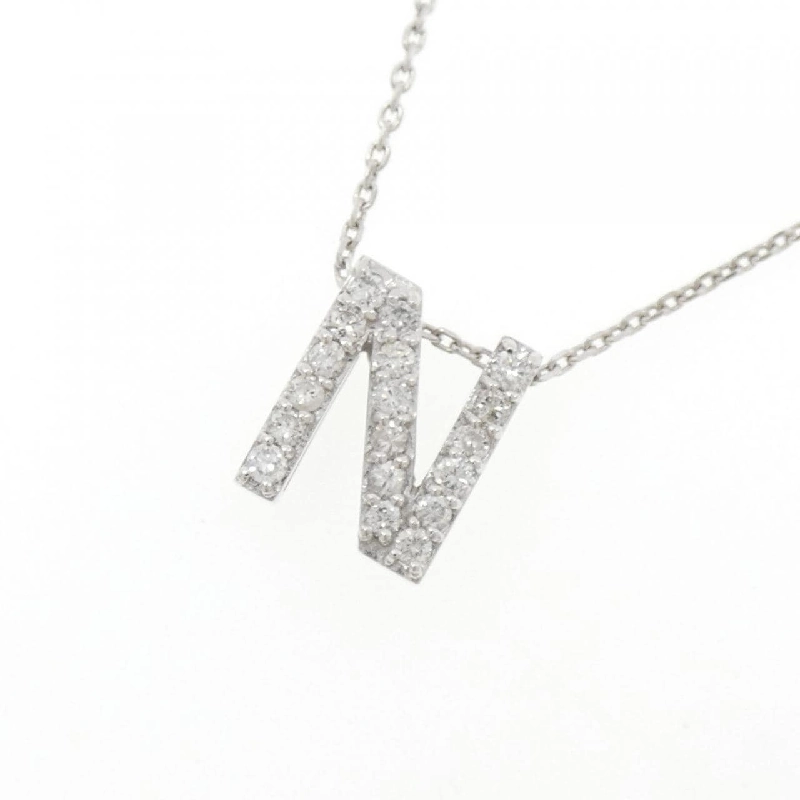 K18WG Chữ cái N Dây chuyền kim cương 0.36CT - Hàng hiệu Chính hãng 856916