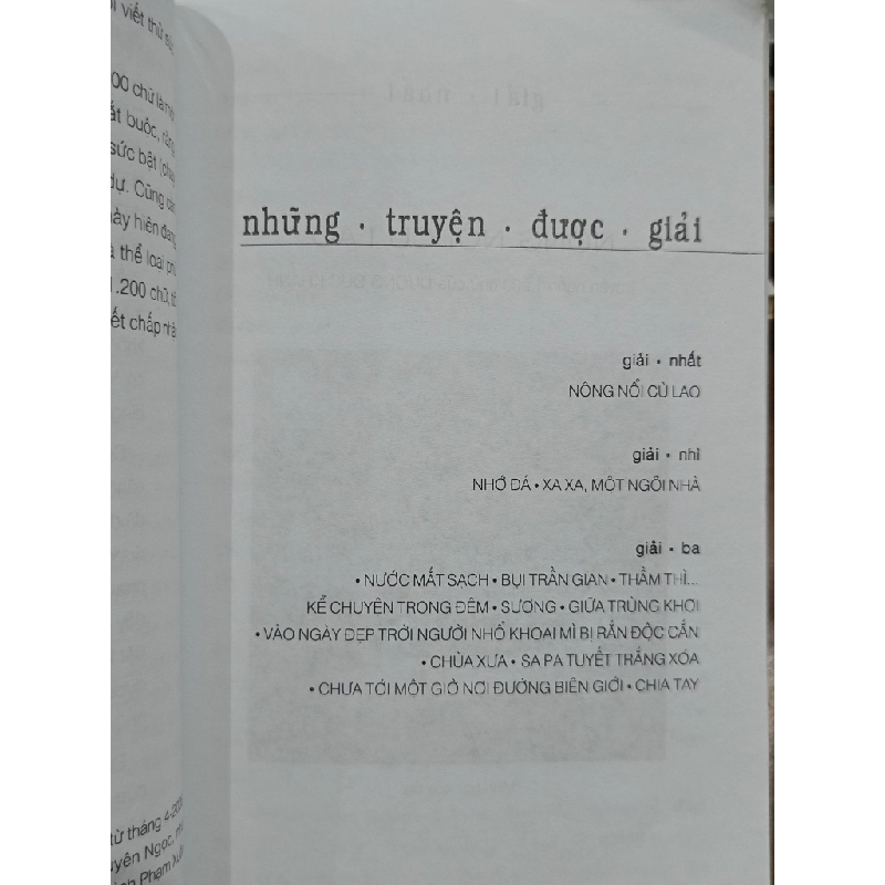 Truyện ngắn 1200 chữ: Những truyện ngắn đoạt giải - Nhiều tác giả 472615