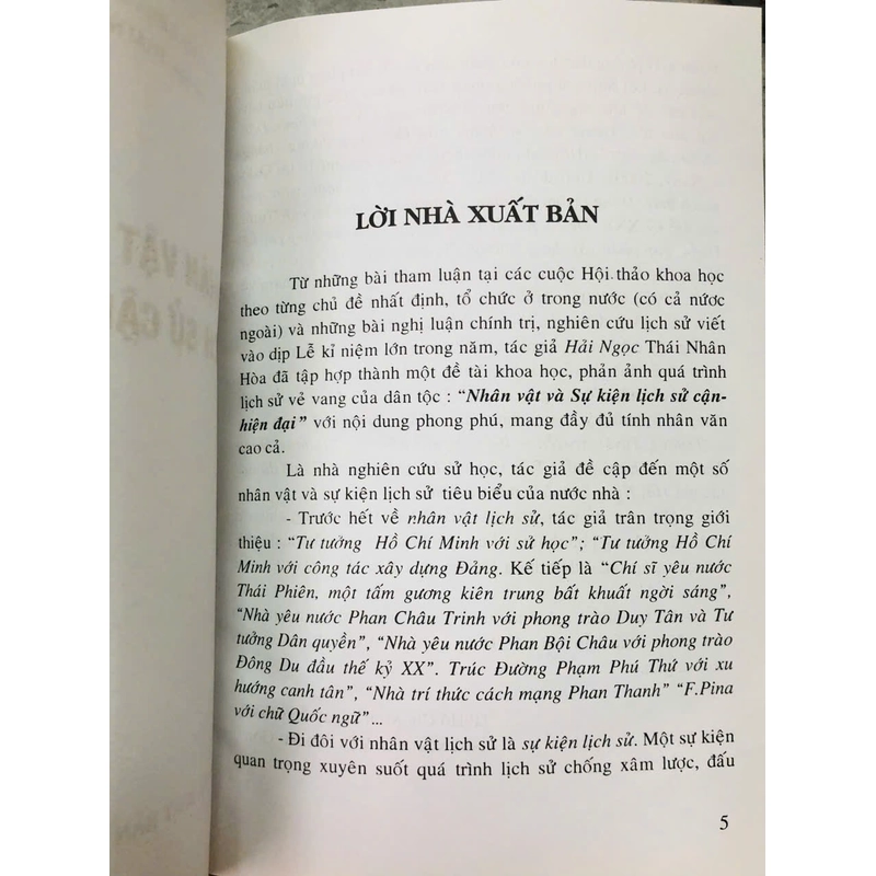 NHÂN VẬT VÀ SỰ KIỆN LỊCH SỬ CẬN-HIỆN ĐẠI - HẢI NGỌC, THÁI NHÂN HÒA 540483
