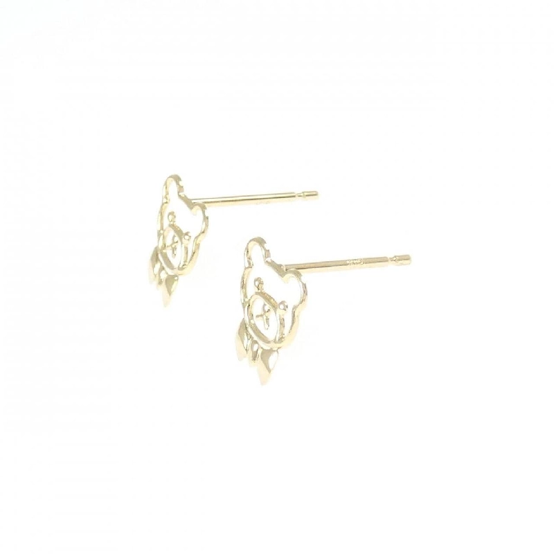 K18YG Gấu × Ruy băng Bông tai - Hàng hiệu Chính hãng 867451