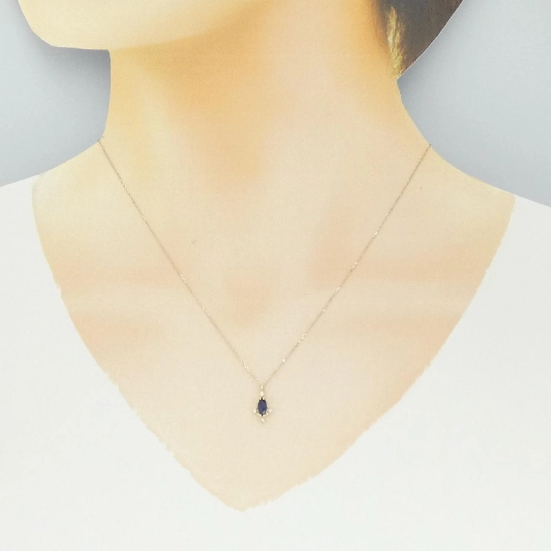 K10YG Sapphire Necklace - Hàng hiệu Authentic 857663