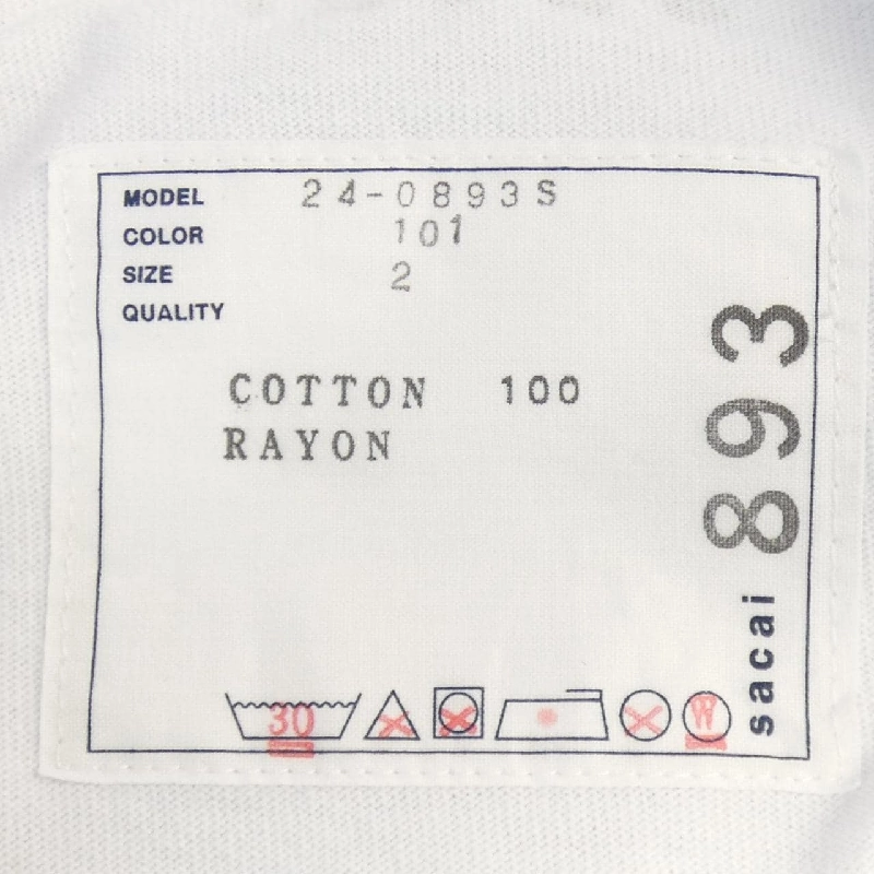 Áo thun SACAI - Hàng hiệu Authentic 900549