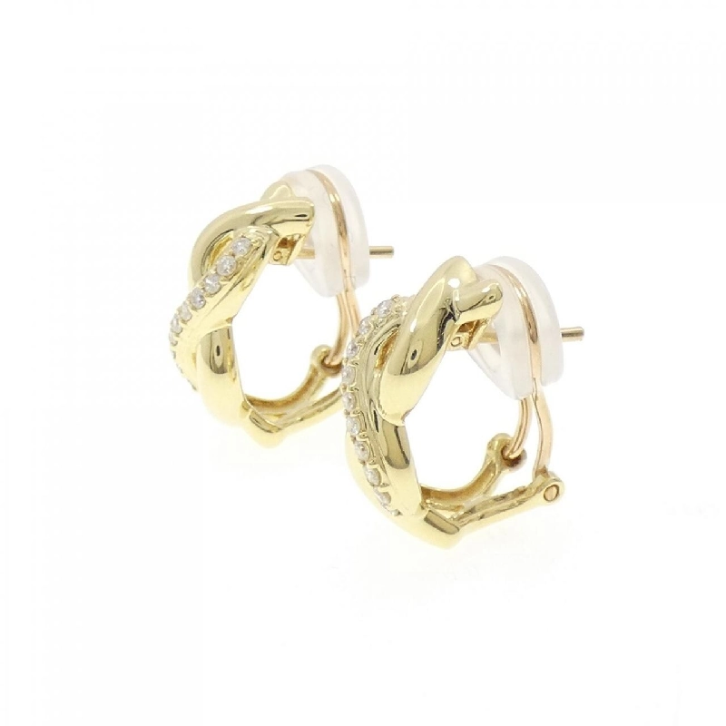 K18YG Bông tai kim cương / Khuyên tai 0.20CT - Hàng hiệu Chính hãng 871359