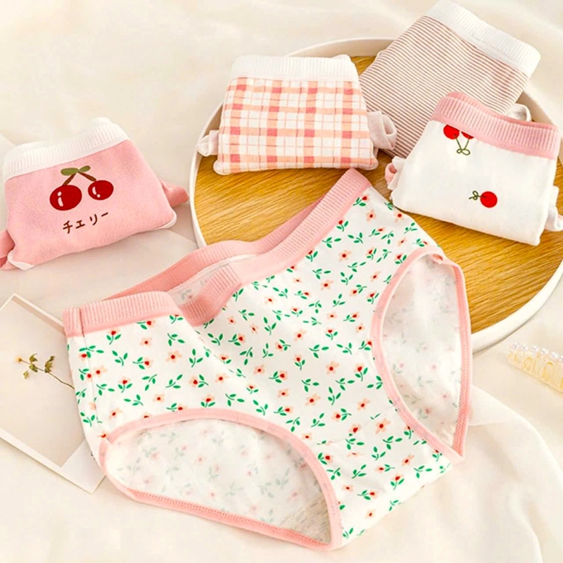 Quần lót cotton họa tiết trái cây trẻ trung xinh, size từ 35 đến 55kg 446076