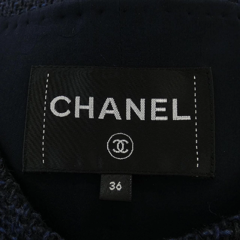Áo khoác không cổ CHANEL P71190V37139 629554