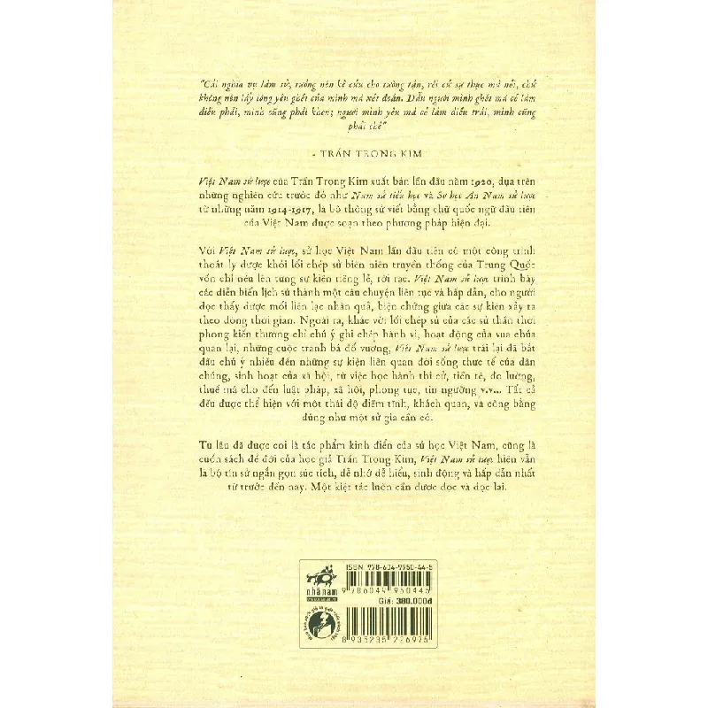 Việt Nam Sử Lược (Bìa Cứng) - Trần Trọng Kim 292969
