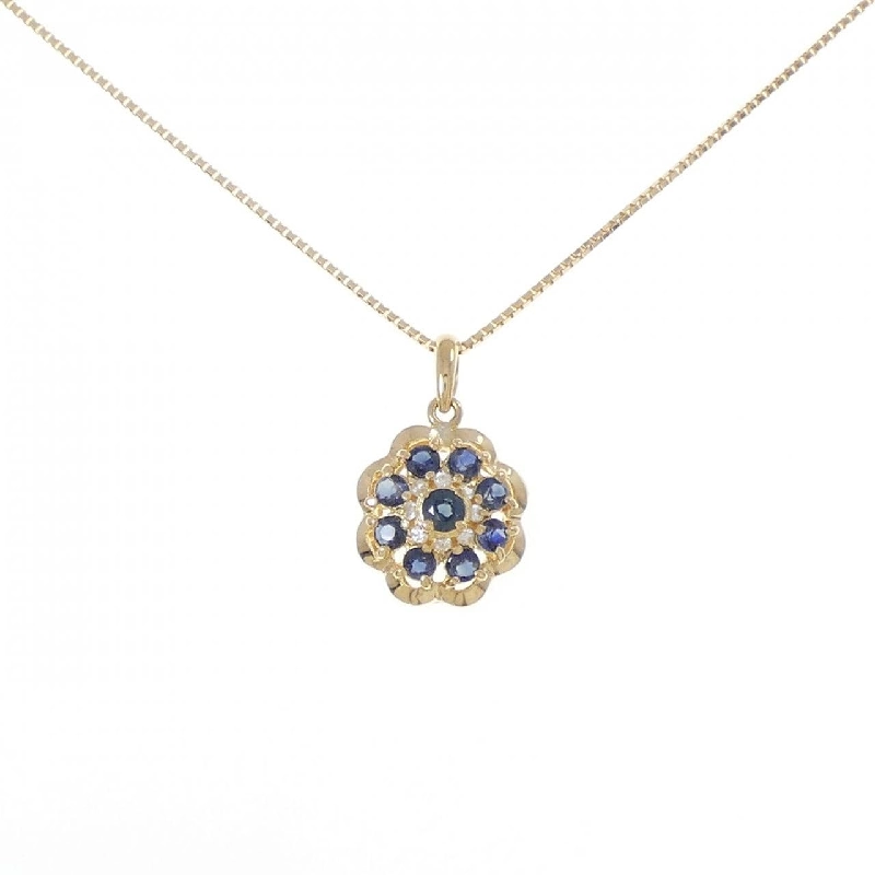 K18YG Sapphire Necklace 0.70CT - Hàng hiệu Authentic 858442