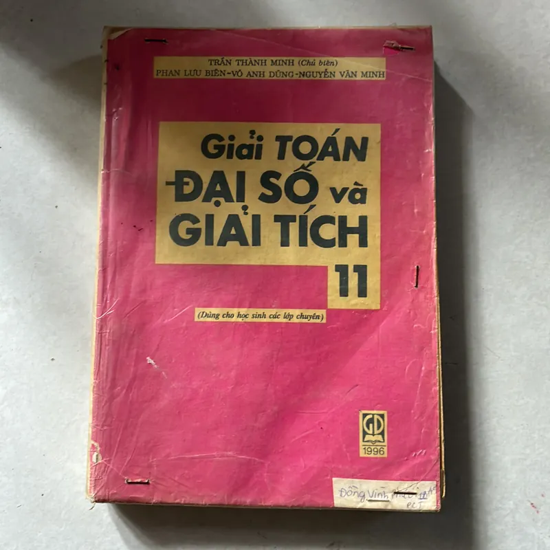 Giải toán đại số và giải tích 11 - trần Thành Minh 739255