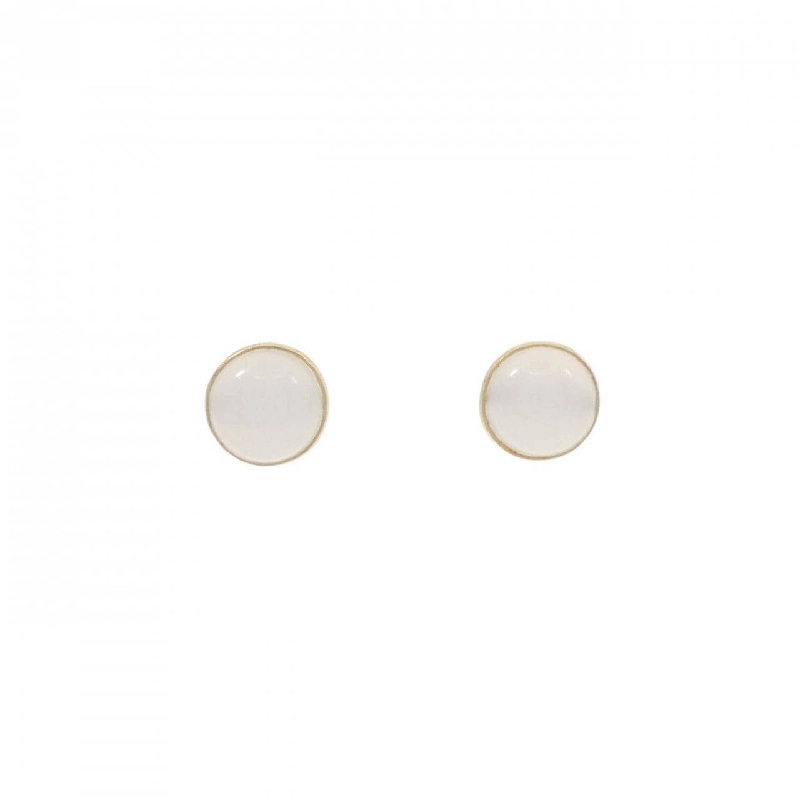 K18YG Đá ngọc bích Bông tai - Hàng hiệu Chính hãng 871411