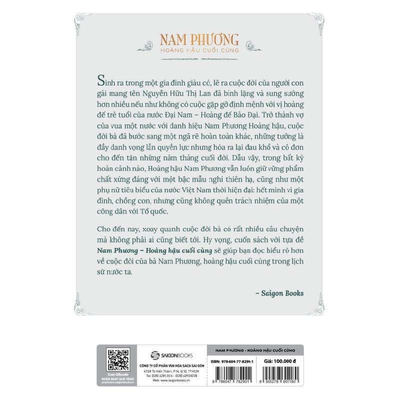 Nam Phương - Hoàng Hậu Cuối Cùng - Lý Nhân Phan Thứ Lang 296476