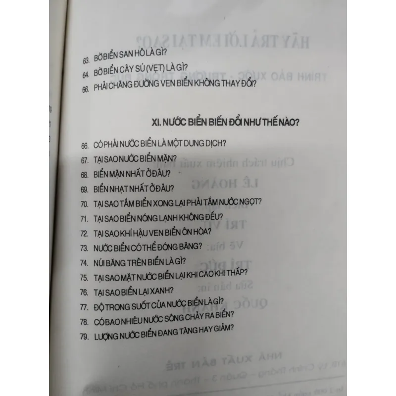 Hãy trả lời em? TẠI SAO?".
Tác giả của cuốn sách là Trình Bảo Xước và Trương Trọng Đức.
 703713