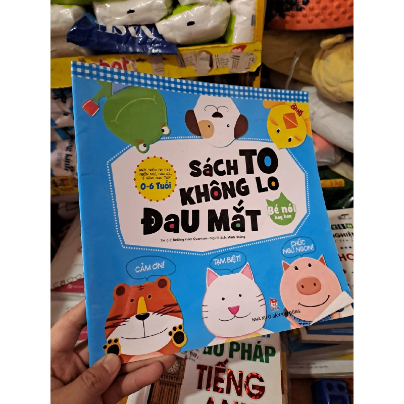 Bộ 4 cuốn sách to không lo đau mắt 0-6 tuổi mới 80% nhăn bìa HCM0808 MẸ VÀ BÉ 527216