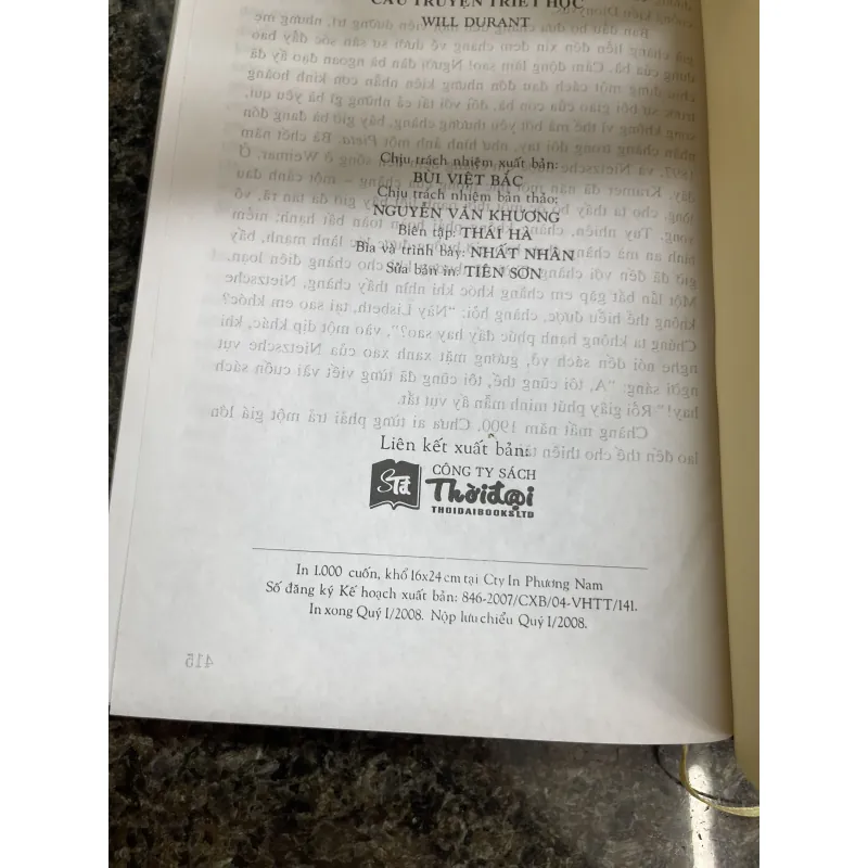 Câu truyện triết học Will Durant bìa cứng  778016