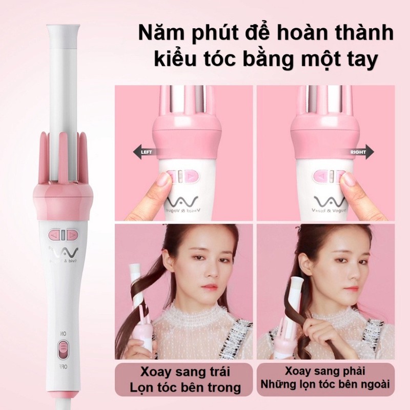 Máy uốn tóc tự xoay 360 độ 187301