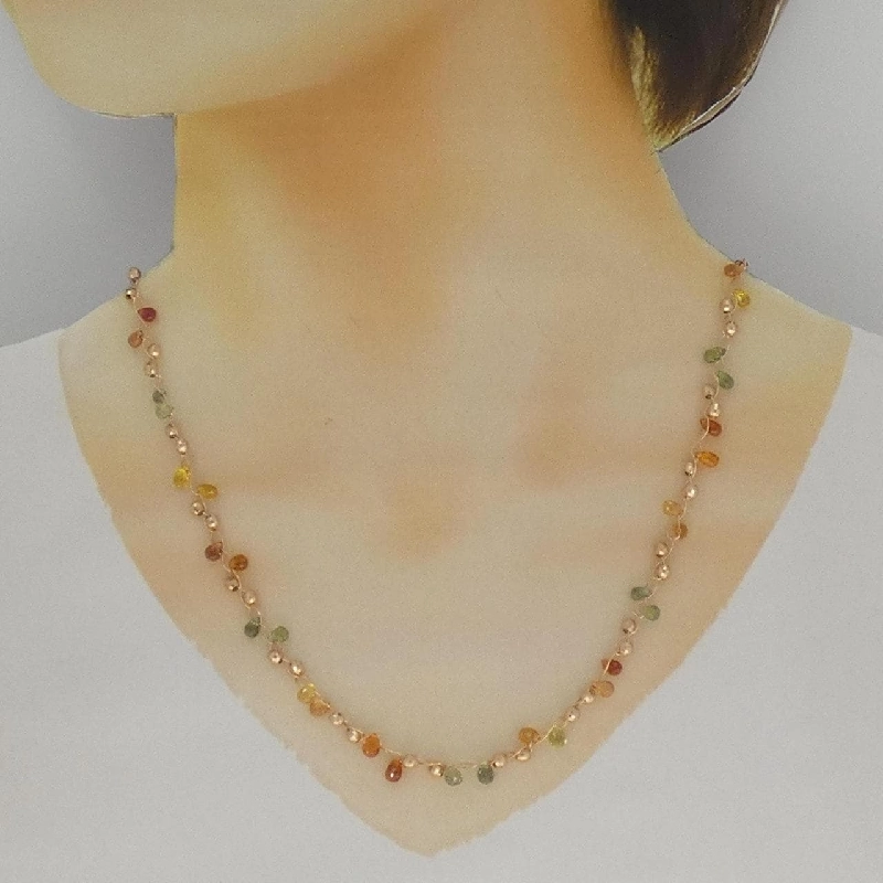 K18PG Sapphire Necklace 17.15CT - Hàng hiệu Chính hãng 856665