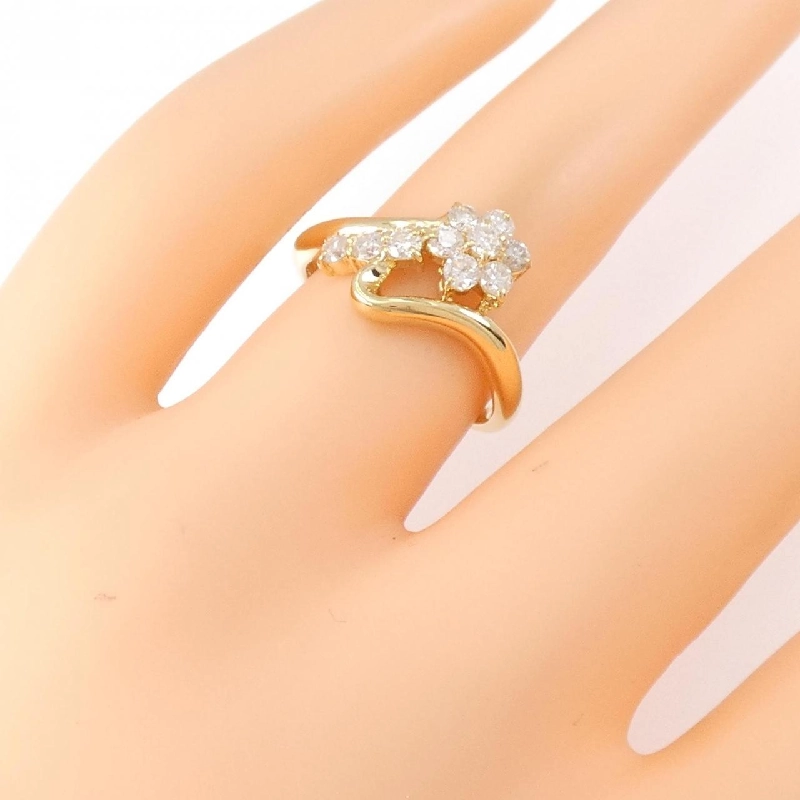 Nhẫn kim cương hoa K18YG 0.50CT - Hàng hiệu chính hãng 855476