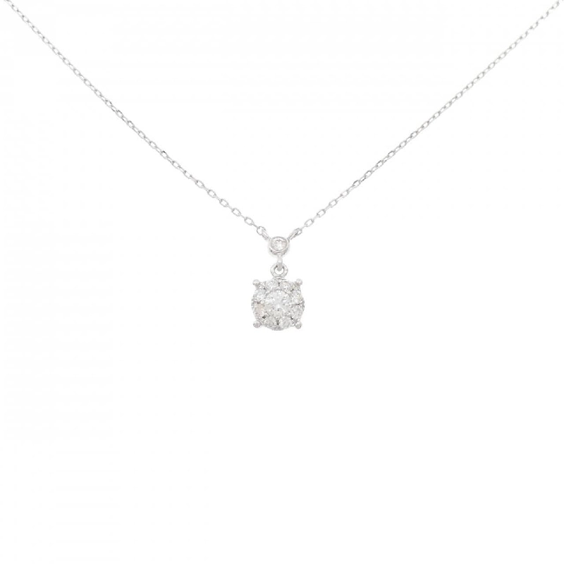 Dây chuyền kim cương K18WG 0.15CT - Hàng hiệu Chính hãng 860242